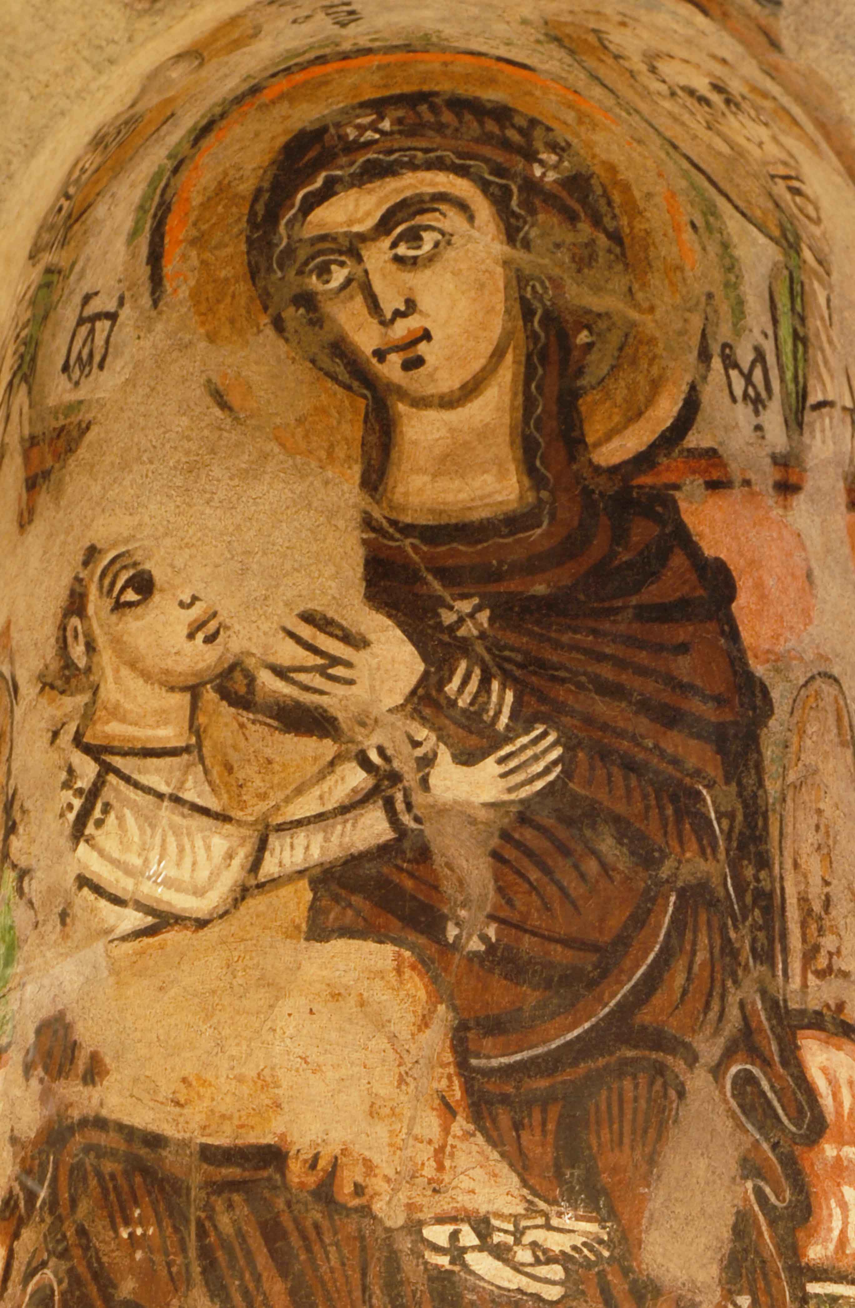Details - the niche of The Virgin Mary