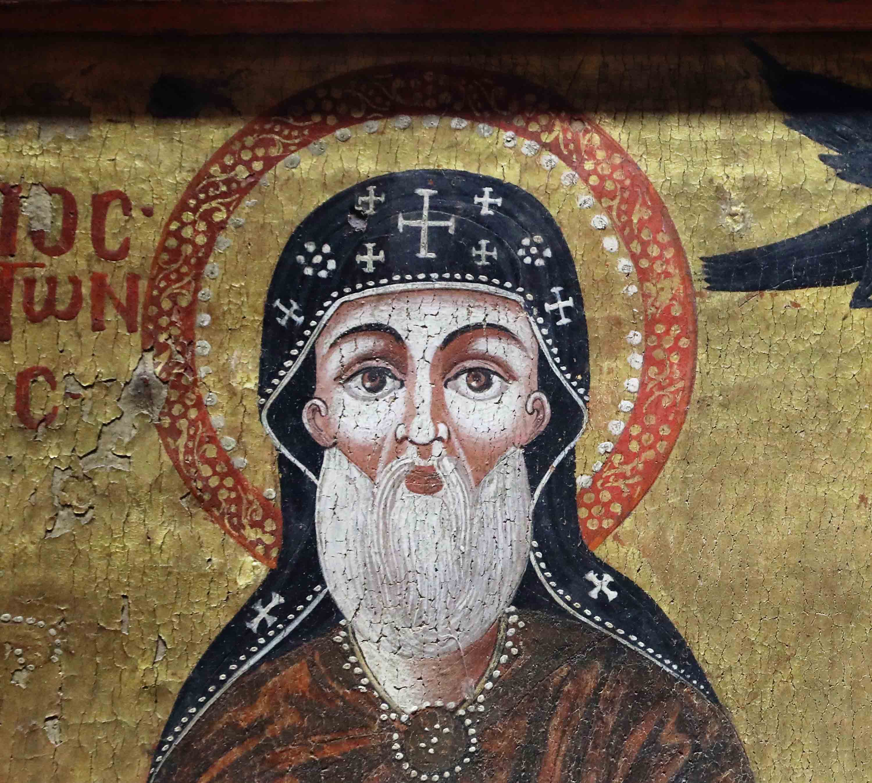The face of St. Antony- Detail- Icon of St. paul